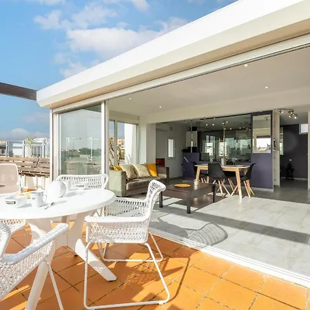 Aphrodite - Vue - Terrasse - Parking - Climatisation - Village Naturiste آجد